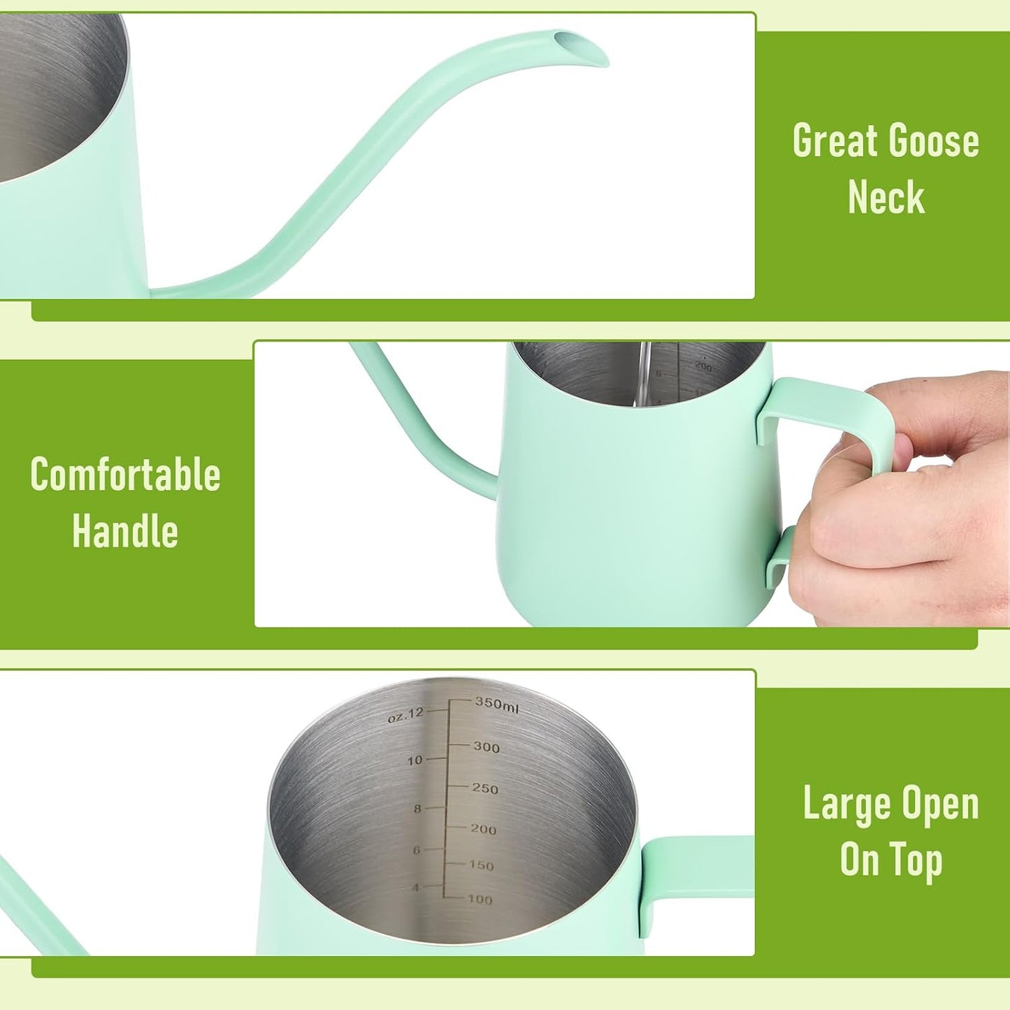 Small Watering Can for Indoor Plants, Plant Watering Can, 12 oz