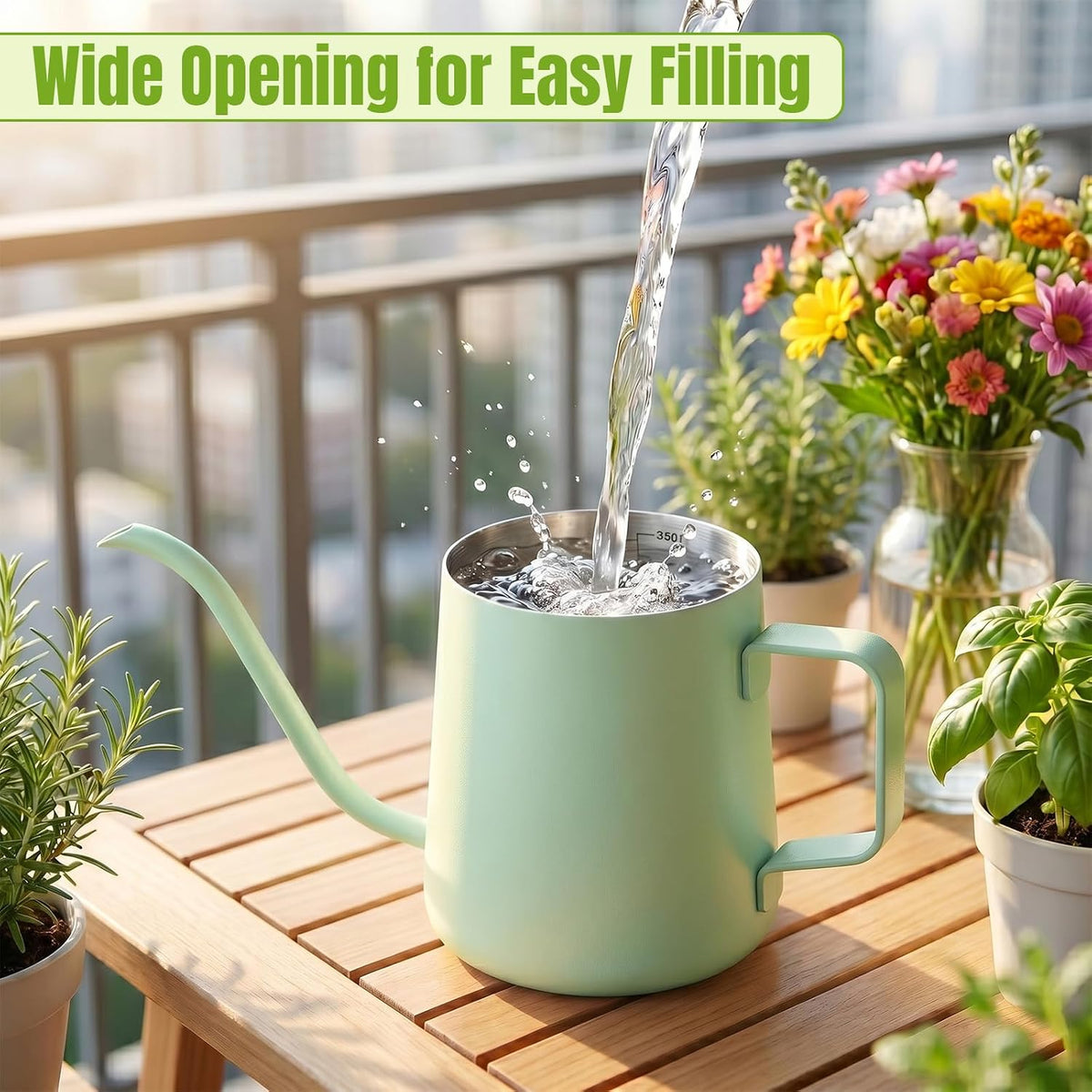 Small Watering Can for Indoor Plants, Plant Watering Can, 12 oz
