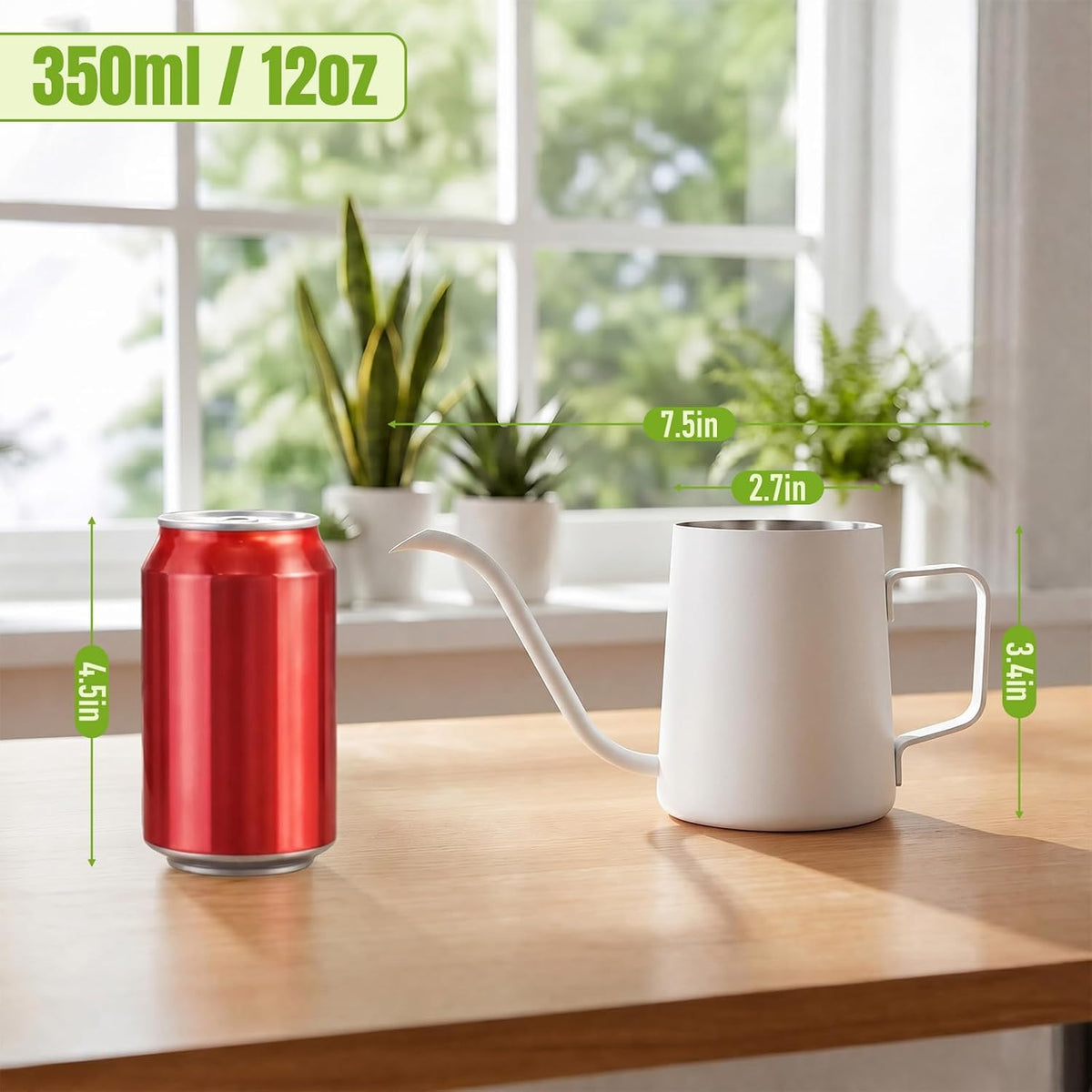 Small Watering Can for Indoor Plants, Plant Watering Can, 12 oz