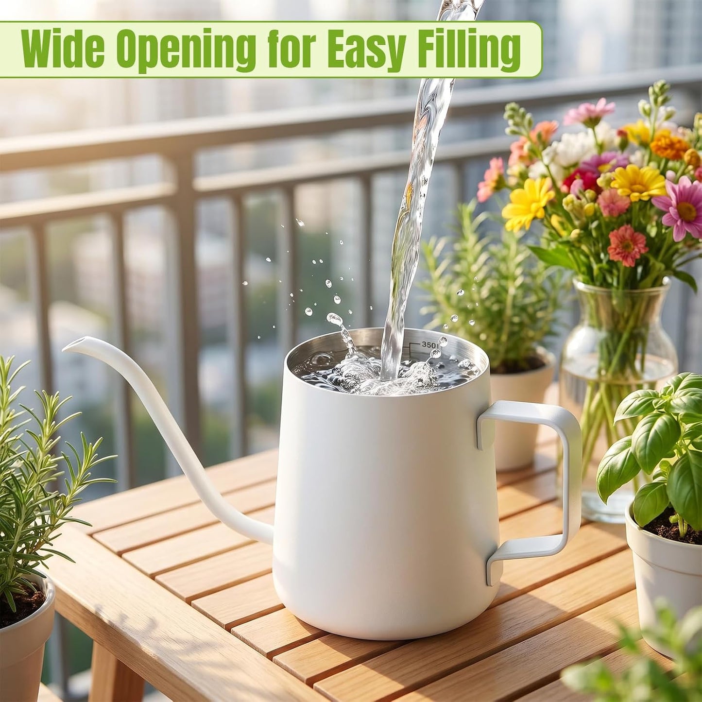 Small Watering Can for Indoor Plants, Plant Watering Can, 12 oz