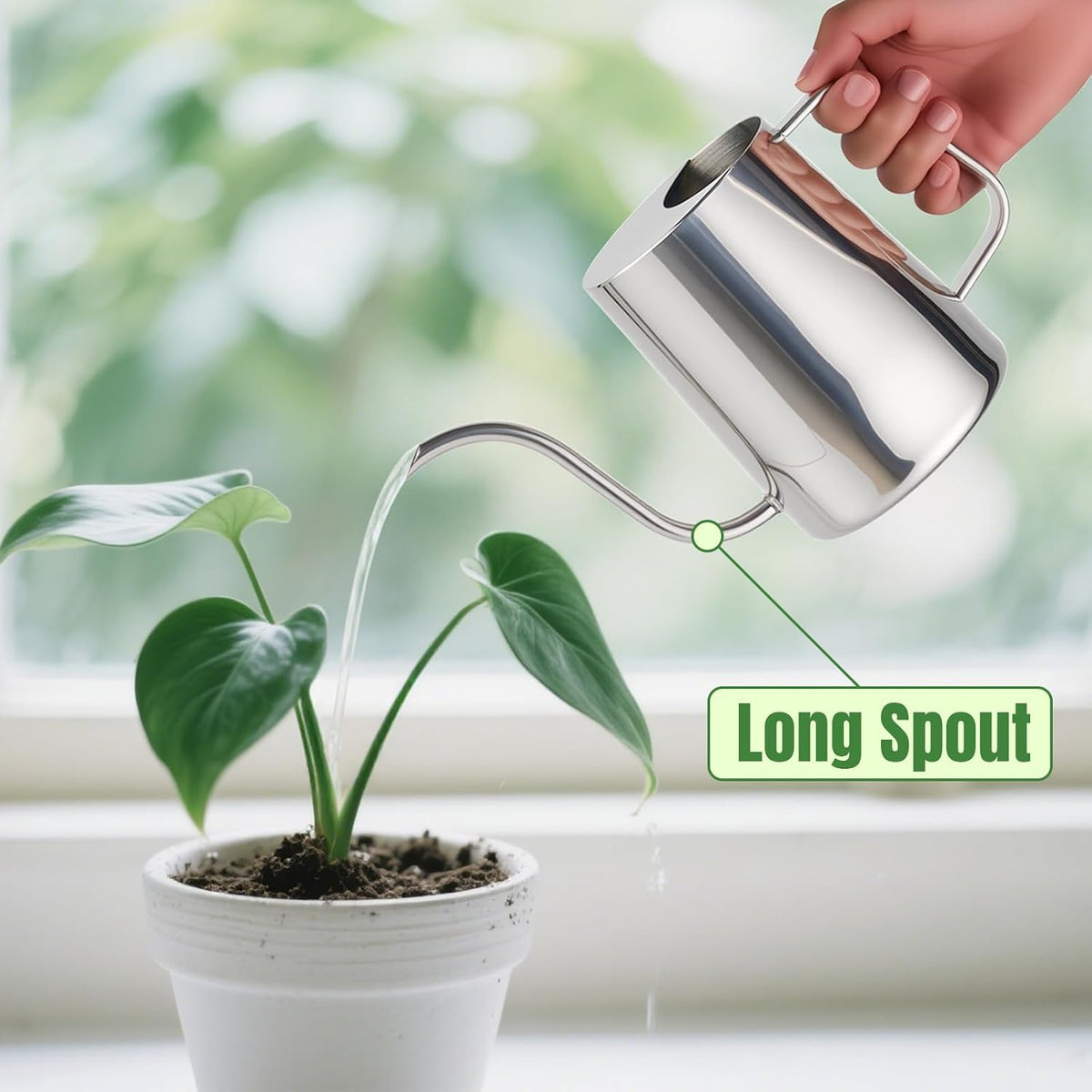 Small Watering Can for Indoor Plants, Plant Watering Can, 12 oz