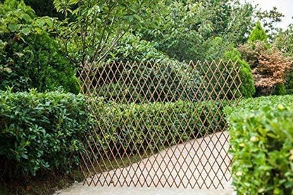 Lattice Fence Willow Expandable Plant Climbing Lattices Trellis Fence,Open Screen Fencing,Willow (1)