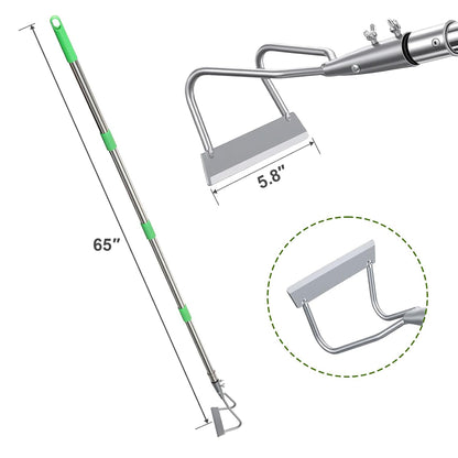 65" Heavy Duty Hand Weeder Puller Tool with Long Handle