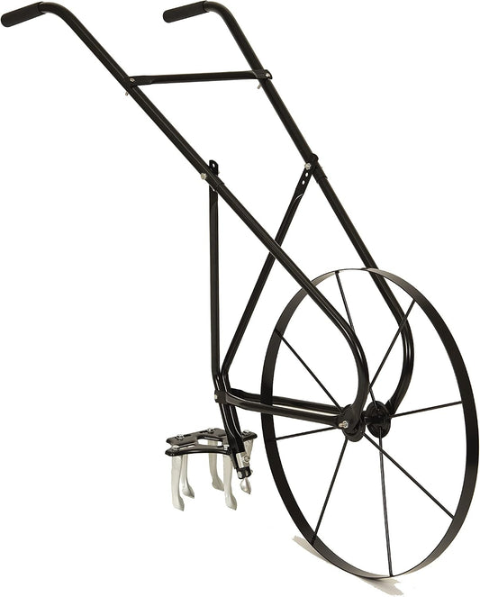 EarthWay 6500 High Wheel Tubular High Wheel Cultivator with Comfort Handle with 3- Position Adjustable, Quick Change Implements, and 24 Inch Steel Wheel