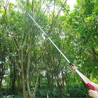 4.6-10 Foot Extendable Tree Pruner, Cut and Hold Pruning Trimmer, Long Reach Pole Saw, Telescoping Fruit Picker, Branches Bypass Lopper