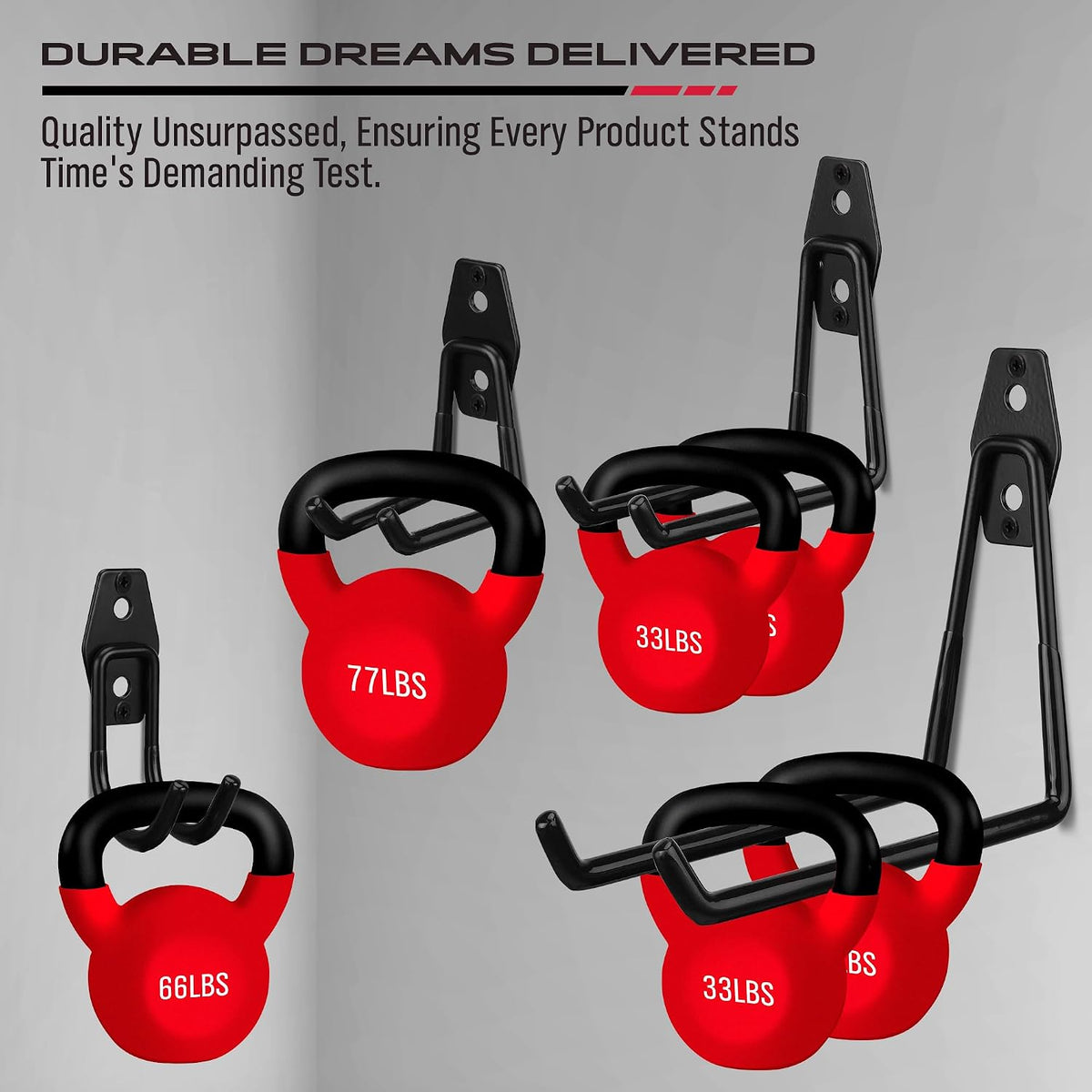 20 Pack Heavy Duty Garage Storage Hooks with Extension Cord Organizer, Solid Steel Wall Mount Hook Set with Anti-Slip Coating Utility J Hooks for Ladders,Bikes,Ropes,Broom,Garden,Yard and Power Tools