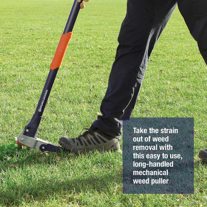 Weed Puller, Stand-Up Mechanical Garden Tool with Stainless Steel Claws and Long Nylon Fiberglass Handle