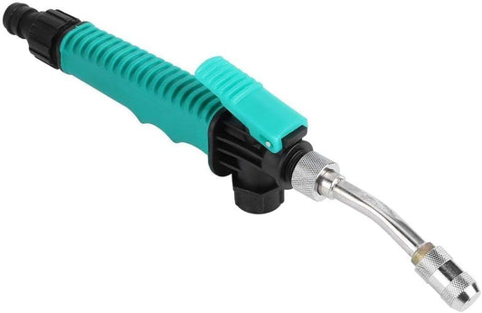 High-Pressure Garden Hose Nozzle Sprayer with Flow Control Valve, Adjustable Watering Wand for Car Washing, Garden Irrigation, and Household Cleaning (11.8in)