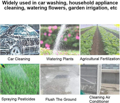 High-Pressure Garden Hose Nozzle Sprayer with Flow Control Valve, Adjustable Watering Wand for Car Washing, Garden Irrigation, and Household Cleaning (11.8in)