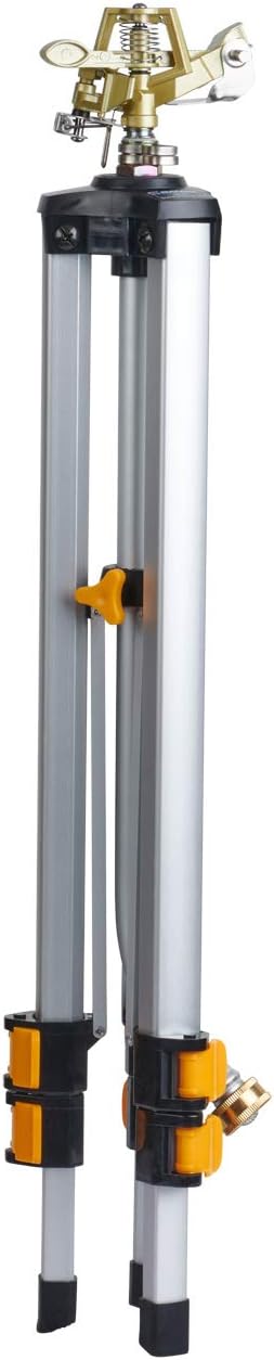 65162AMZ Metal Pulsating Sprinkler with QuickConnect Set, Amazon Bundle, XT Tripod