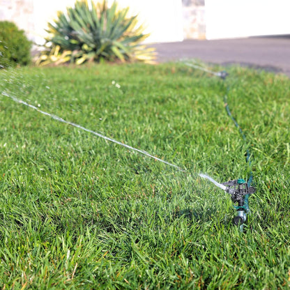 65162AMZ Metal Pulsating Sprinkler with QuickConnect Set, Amazon Bundle, XT Tripod