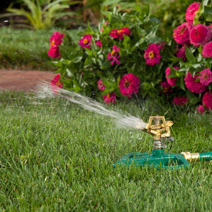 65162AMZ Metal Pulsating Sprinkler with QuickConnect Set, Amazon Bundle, XT Tripod