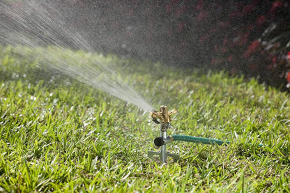 65162AMZ Metal Pulsating Sprinkler with QuickConnect Set, Amazon Bundle, XT Tripod