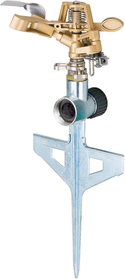 65162AMZ Metal Pulsating Sprinkler with QuickConnect Set, Amazon Bundle, XT Tripod