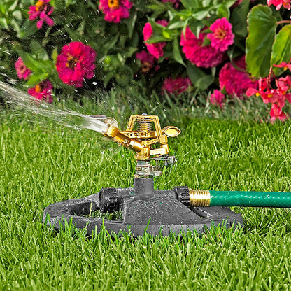 65162AMZ Metal Pulsating Sprinkler with QuickConnect Set, Amazon Bundle, XT Tripod