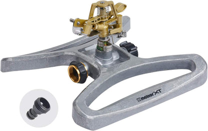65162AMZ Metal Pulsating Sprinkler with QuickConnect Set, Amazon Bundle, XT Tripod