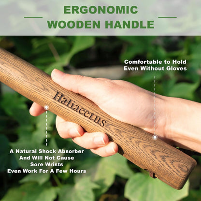 Scuffle Hoe, 16.8'' Stirrup Hoe for Weeding in Raised Bed