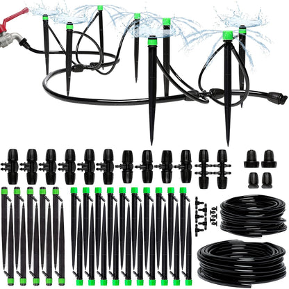 CARPATHEN Drip Irrigation System Kit for Garden Watering, Sprinkler, 100 ft