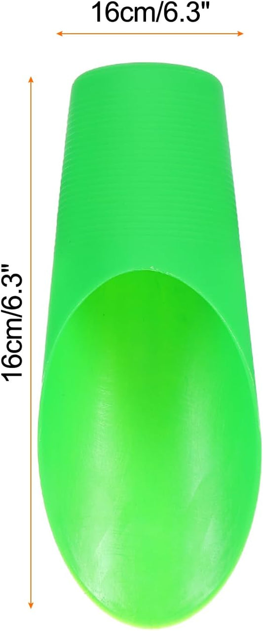 Bonsai Soil Scoop 6.3" x 1.8" Plastic Colorful Mini Garden Shovel Cultivation Digging Transplanting Tools for Plant Flower Succulent Coffee Beans, White