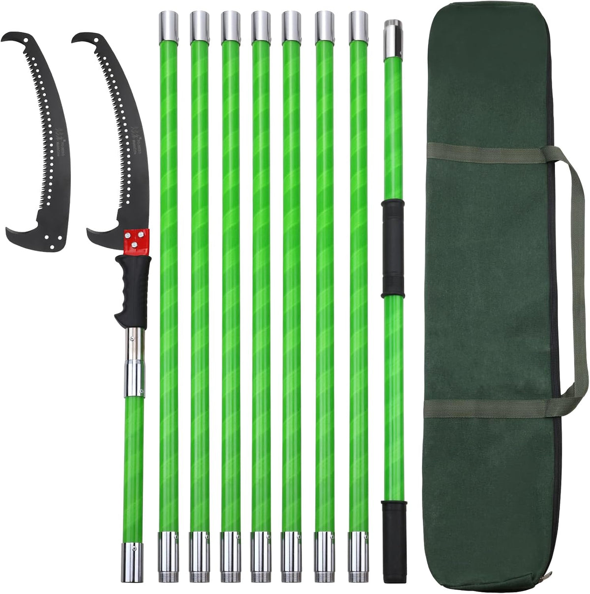 27 Feet Tree Pole Pruner Manual Branches Trimmer Tree Branch Garden Tools Loppers Hand Pole Saws Extendable Height