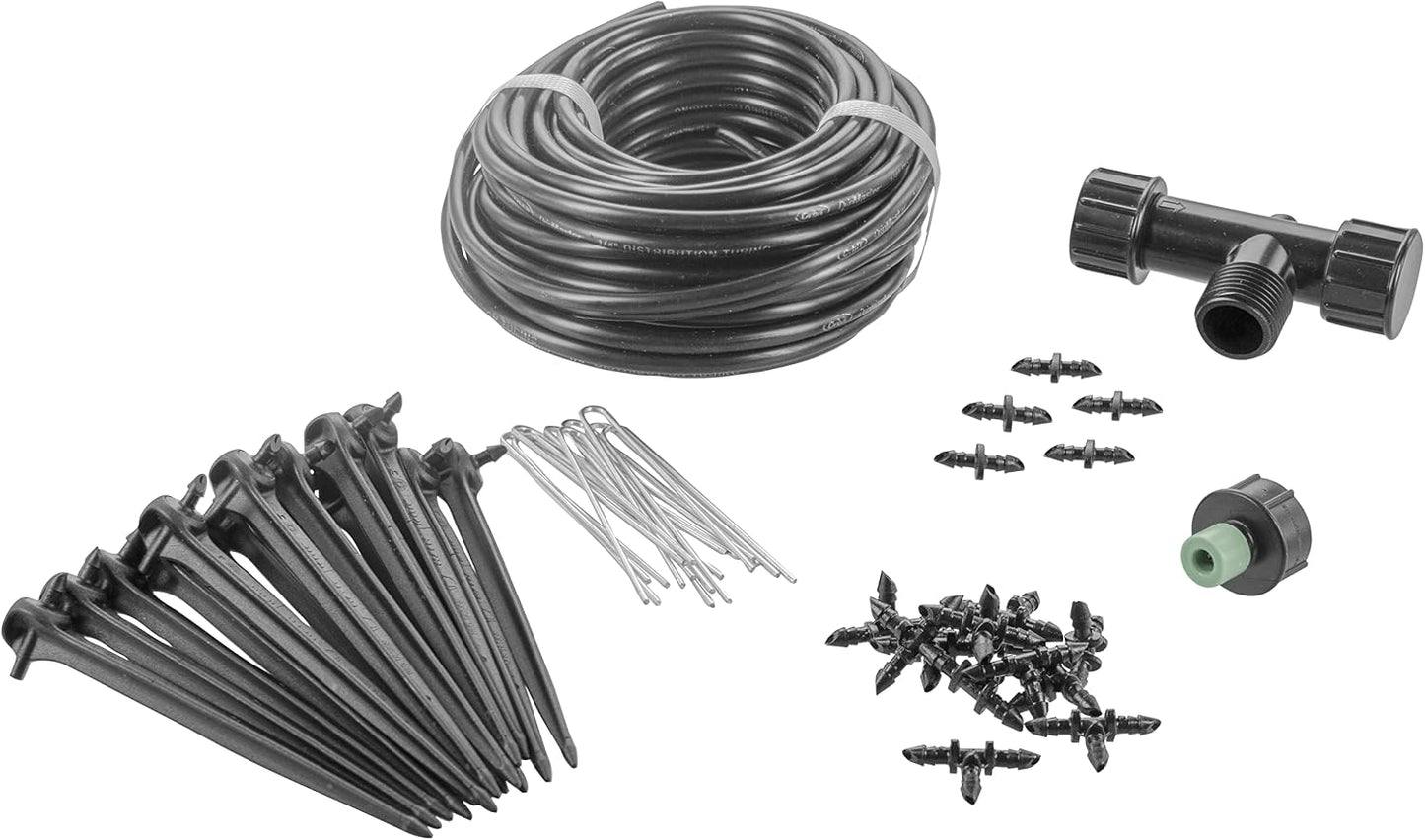 91944 Tomato Garden Drip Irrigation System - Complete 10-Plant Watering Kit with Push-Connect Fittings, Water-Saving Design for Vegetables & Garden Boxes