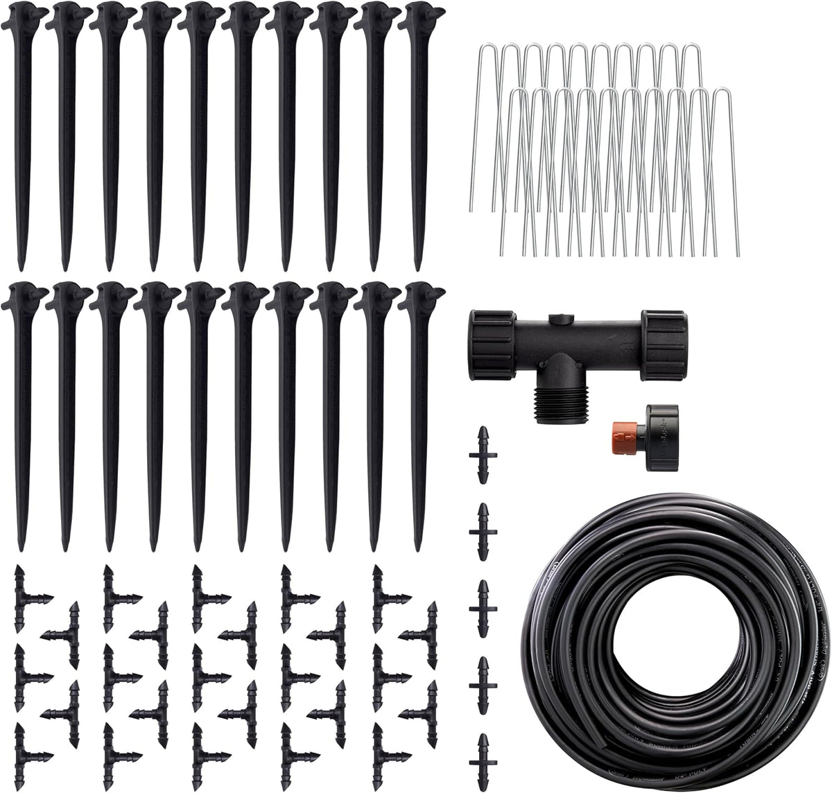 91944 Tomato Garden Drip Irrigation System - Complete 10-Plant Watering Kit with Push-Connect Fittings, Water-Saving Design for Vegetables & Garden Boxes