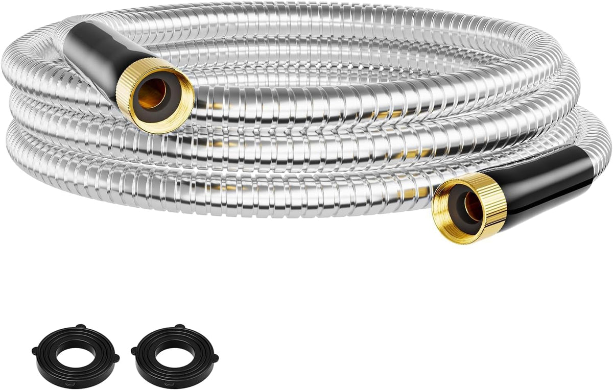 1/2"x 5FT 304 Stainless Steel Short Leader Garden Hose for Reel