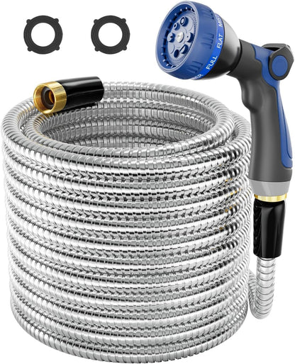 1/2"x 5FT 304 Stainless Steel Short Leader Garden Hose for Reel