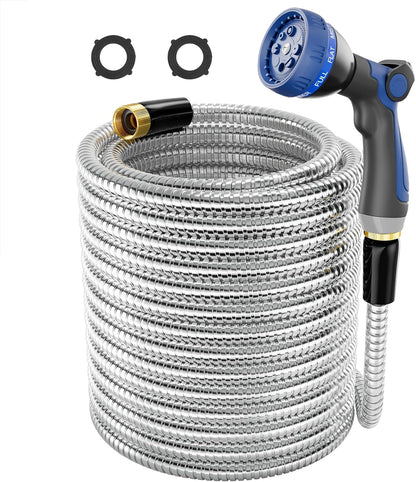 1/2"x 5FT 304 Stainless Steel Short Leader Garden Hose for Reel