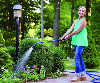 Kaleidoscope Rain Wand – 16” Touch-N-Flow with Trigger Shut-Off Valve & Lock, Gentle Shower Watering Wand for Plants, Hanging Baskets & Garden Beds – Berry