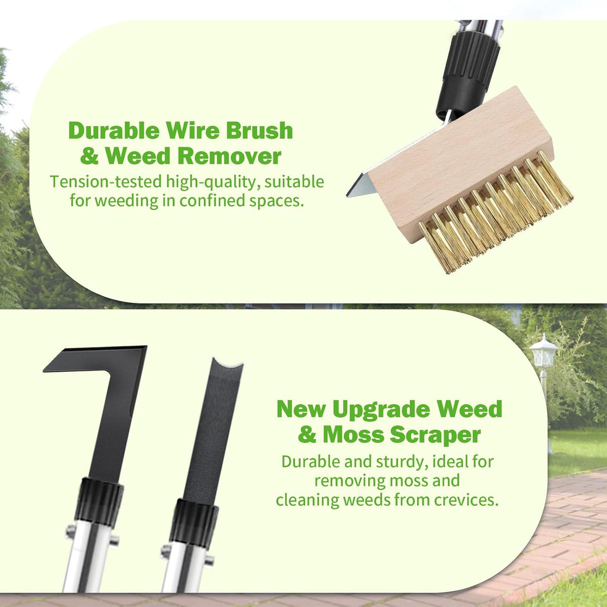 3 Pack Weed Remover Tool, Manual Weeders Set for Garden Cracks, Flower Bed