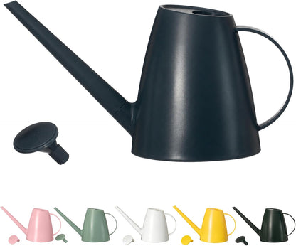 Modern 1.8 Liter Plastic Watering Can with Detachable Spout and Sprinkler Head, Designed for Controlled Pouring and Easy Handling, Light Green
