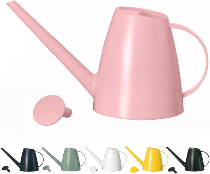 Modern 1.8 Liter Plastic Watering Can with Detachable Spout and Sprinkler Head, Designed for Controlled Pouring and Easy Handling, Light Green