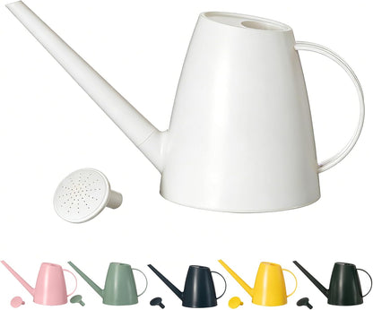 Modern 1.8 Liter Plastic Watering Can with Detachable Spout and Sprinkler Head, Designed for Controlled Pouring and Easy Handling, Light Green