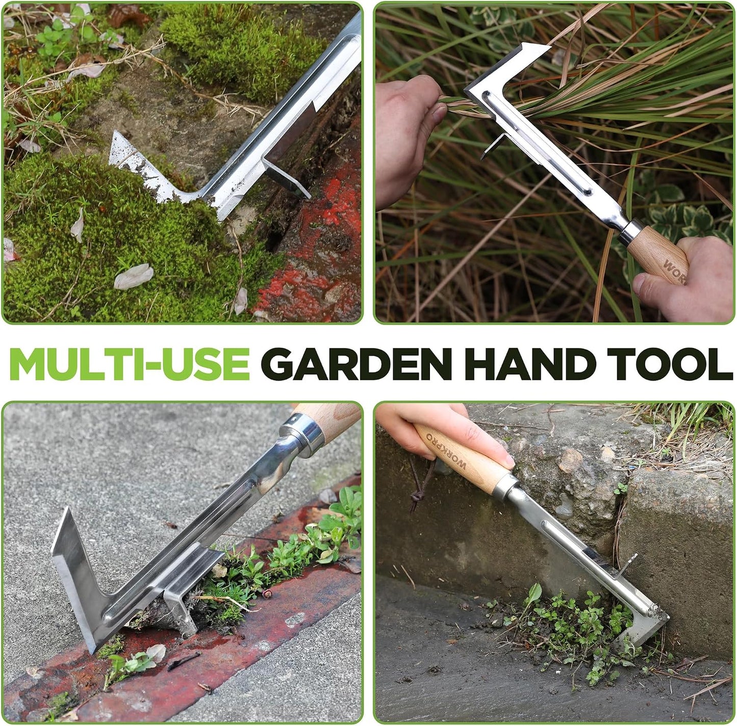 Crack Weeder, 12" Stainless Steel Crevice Weeding Tool