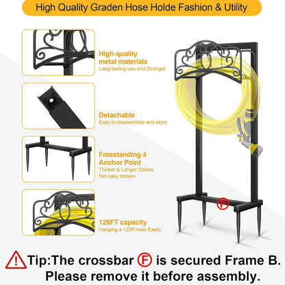 Hose Holder,100ft Capacity Garden Hose holder,Butterfly Style