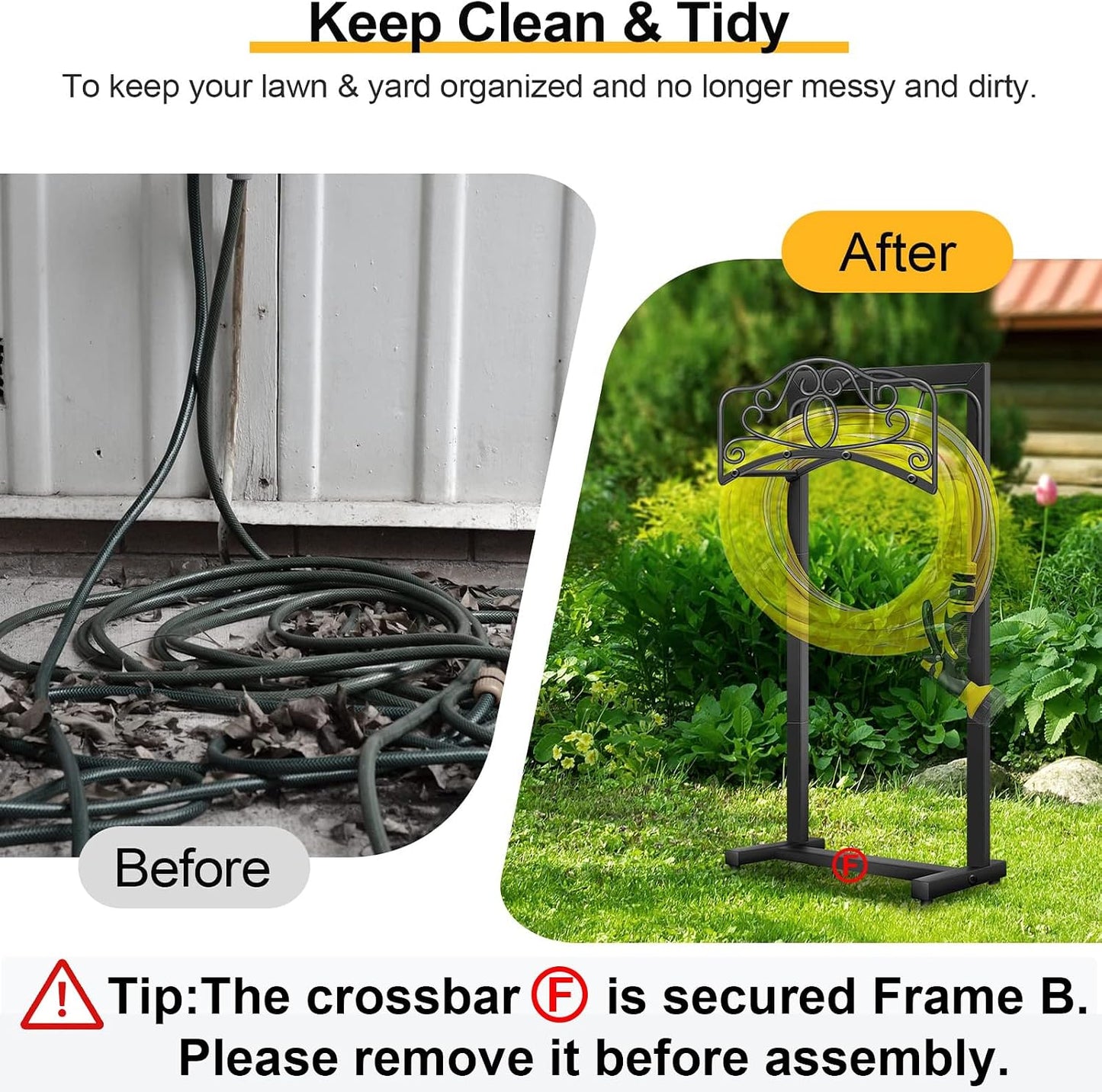 Hose Holder,100ft Capacity Garden Hose holder,Butterfly Style