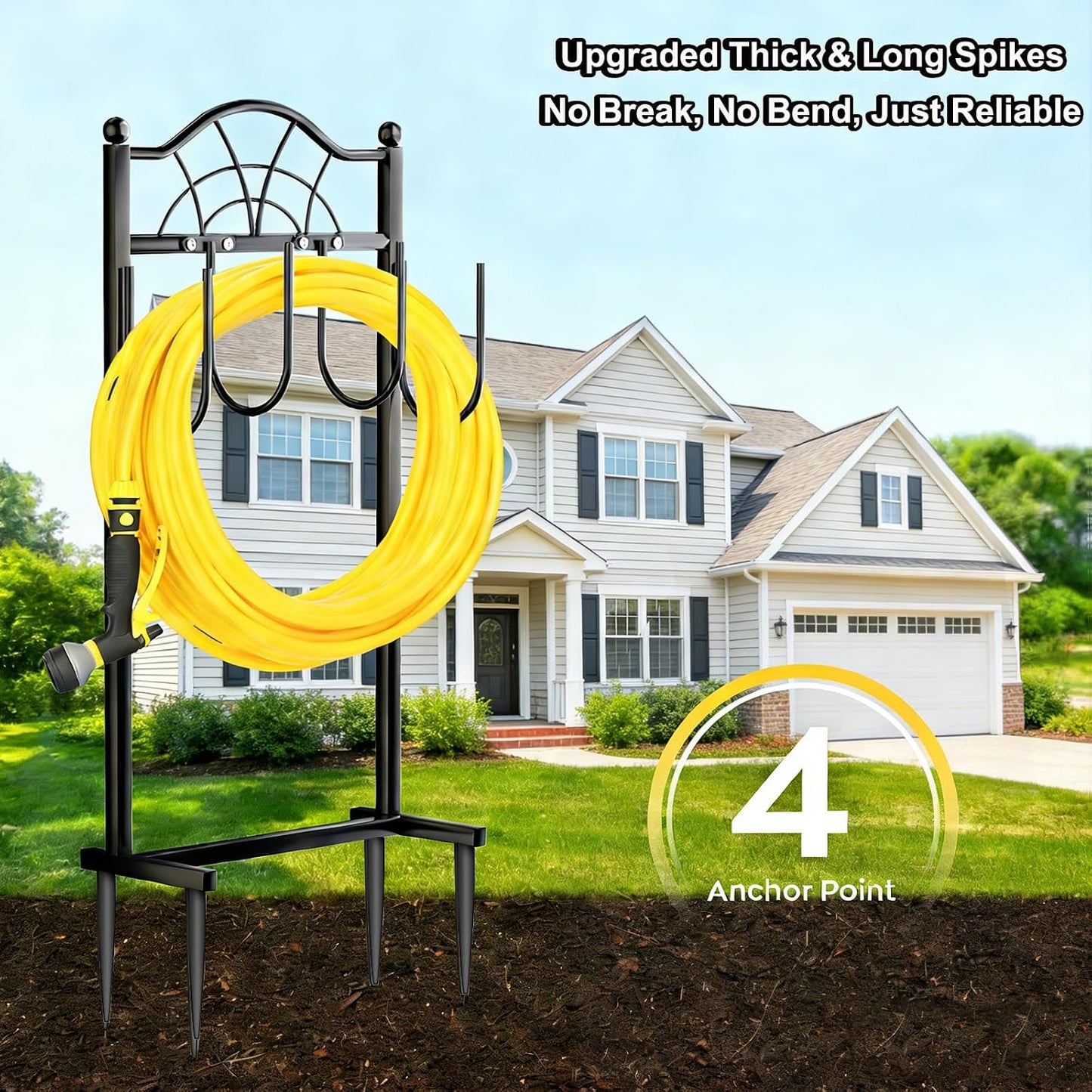 Hose Holder,100ft Capacity Garden Hose holder,Butterfly Style