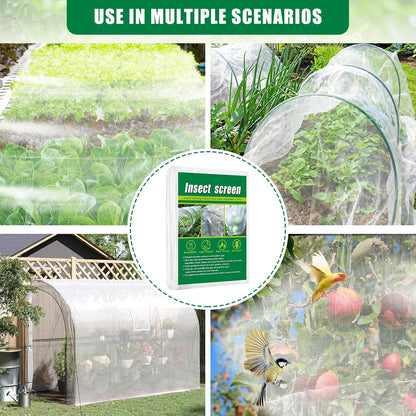 10 X 33 FT Breathable Garden Mesh Netting Pest Barrier for Raised Beds