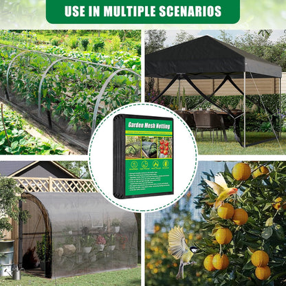 10 X 33 FT Breathable Garden Mesh Netting Pest Barrier for Raised Beds
