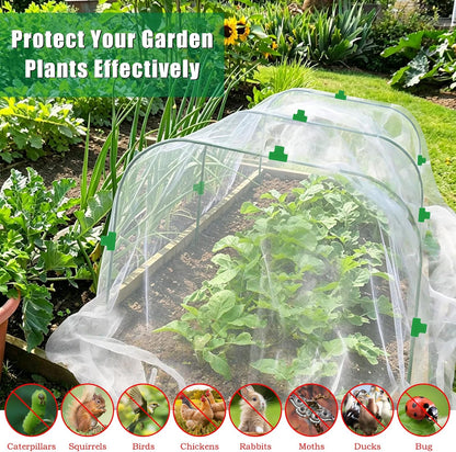 10 X 33 FT Breathable Garden Mesh Netting Pest Barrier for Raised Beds