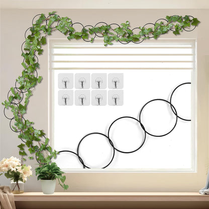 86.5" x 19.7" Metal Garden Trellis for Climbing Plants, White