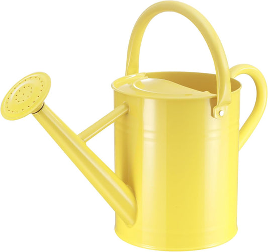 1 Gallon Watering Can for Outdoor&Indoor Plants，Yellow