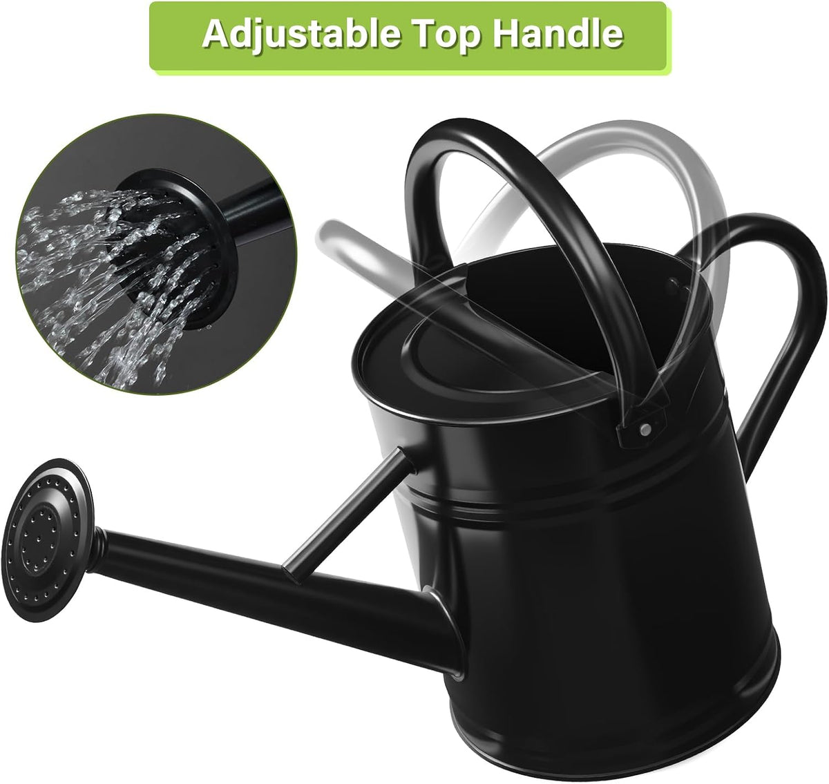 1 Gallon Watering Can for Outdoor&Indoor Plants，Yellow