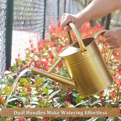 1 Gallon Watering Can for Outdoor&Indoor Plants，Yellow