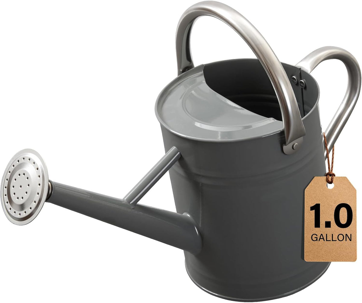 1 Gallon Watering Can for Outdoor&Indoor Plants，Yellow
