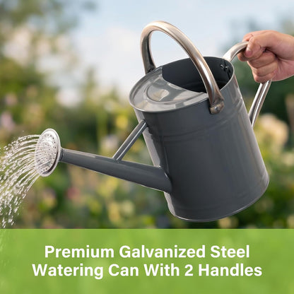 1 Gallon Watering Can for Outdoor&Indoor Plants，Yellow