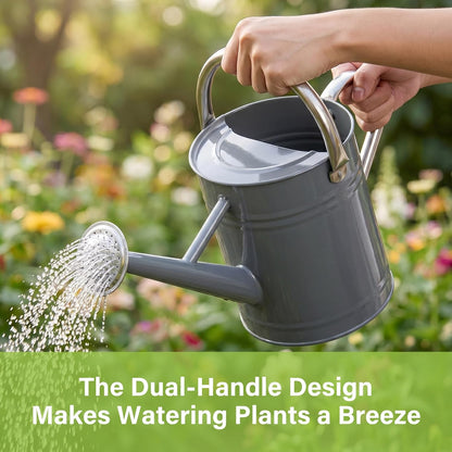 1 Gallon Watering Can for Outdoor&Indoor Plants，Yellow