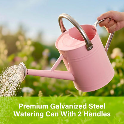 1 Gallon Watering Can for Outdoor&Indoor Plants，Yellow