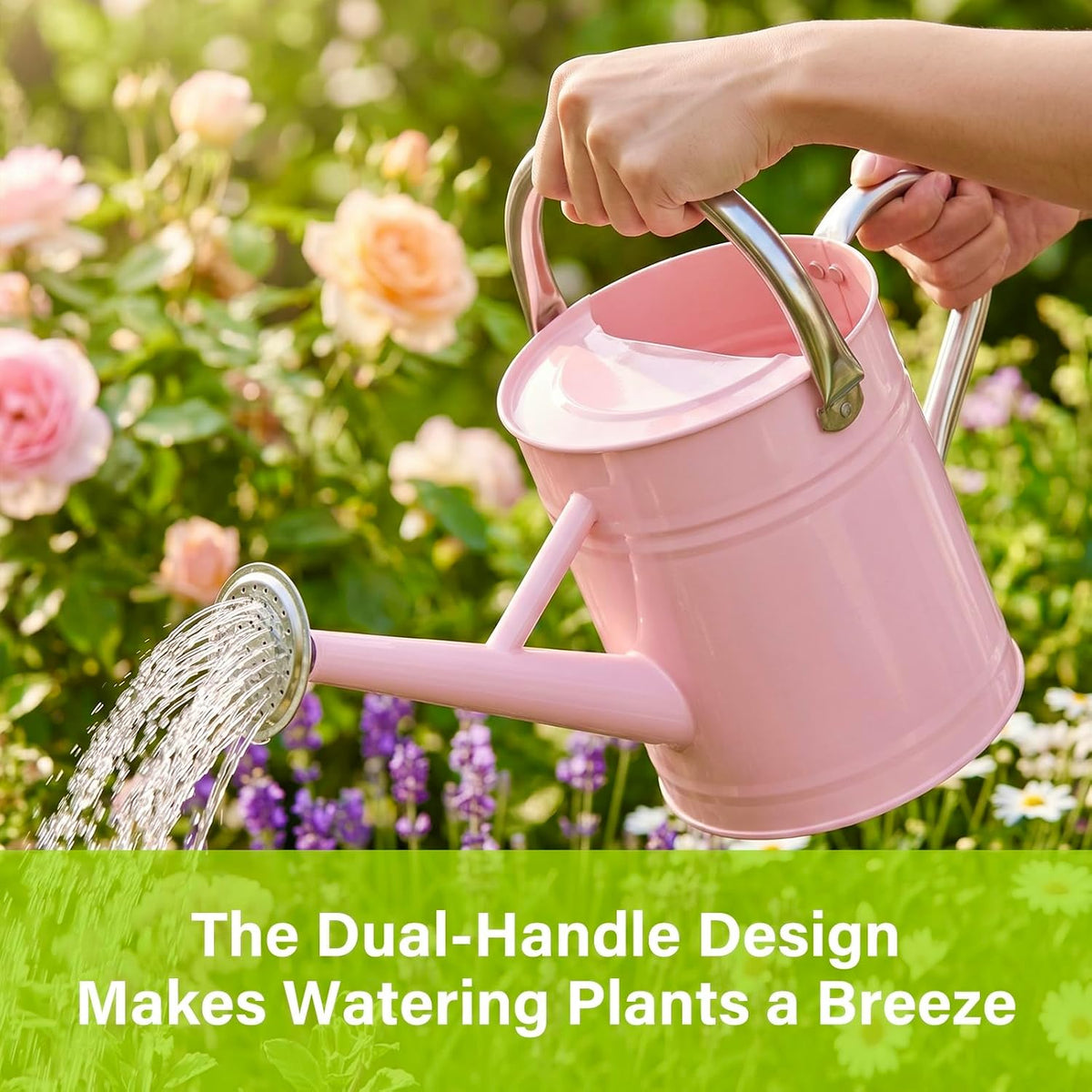 1 Gallon Watering Can for Outdoor&Indoor Plants，Yellow